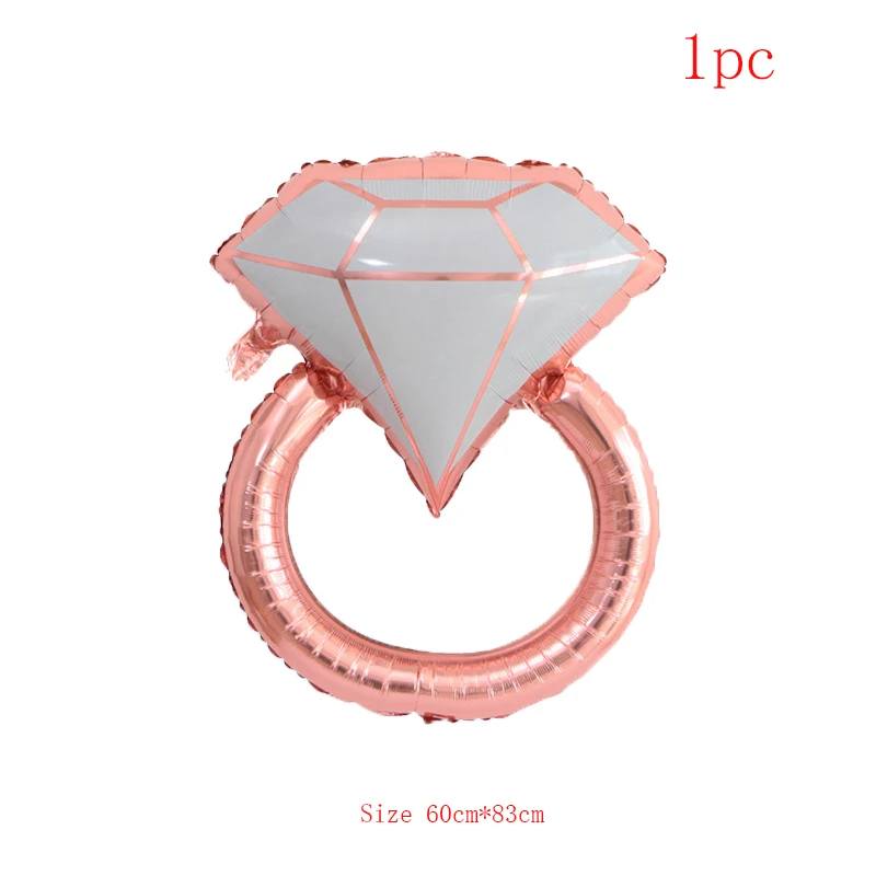 Набор шариков из розового золота кольцо с бриллиантами фольги круглые кольца 22