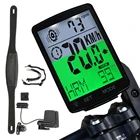 Новый многофункциональный беспроводной Велосипедный одометр, компьютер для велосипеда с пульсометром, компьютер для велосипеда с измерением частоты вращения педалей, ночник, водонепроницаемый