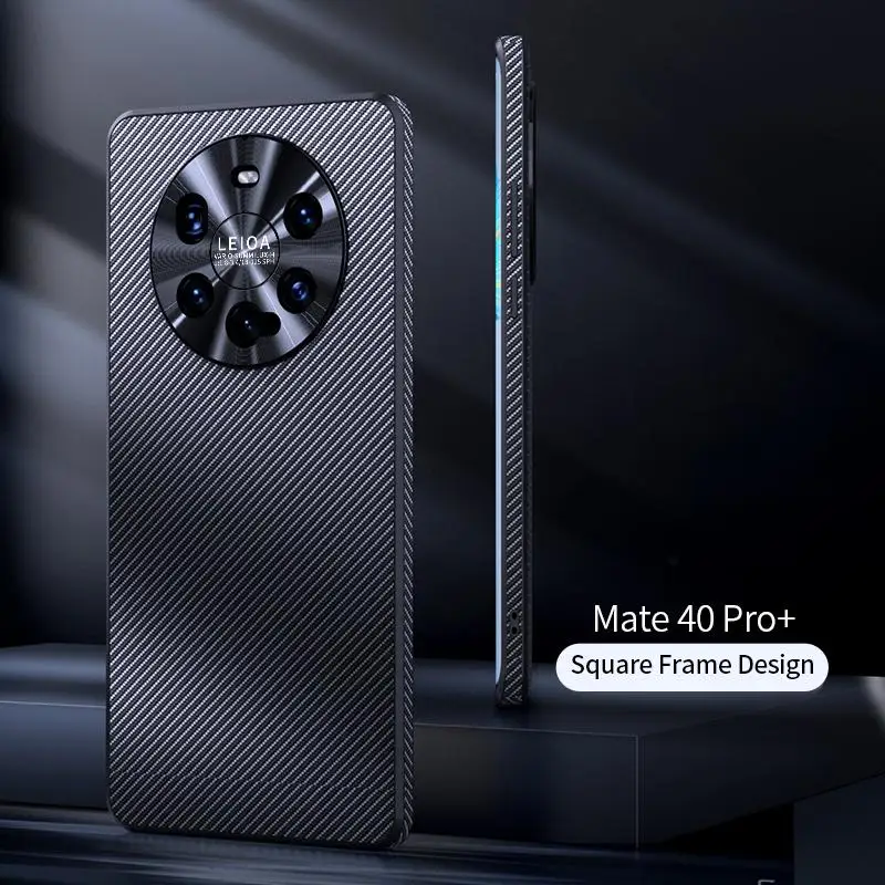 

For Huawei P30 Pro P40 Carbon Fiber Lens Protection Phone Case For Huawei Mate 30 40 Pro+ Business Shockproof Cover