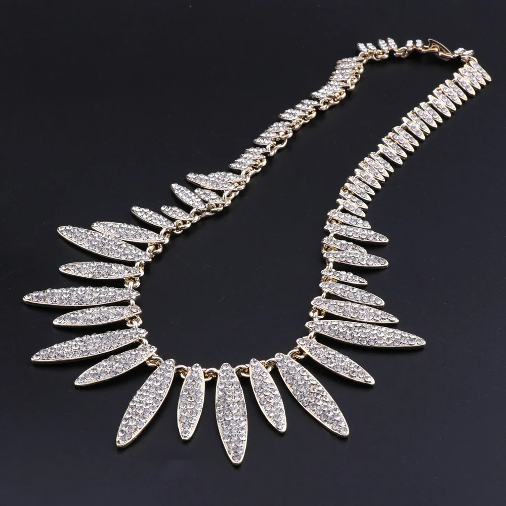 Изысканный комплект ювелирных изделий золотого бренда Дубай женские свадебные