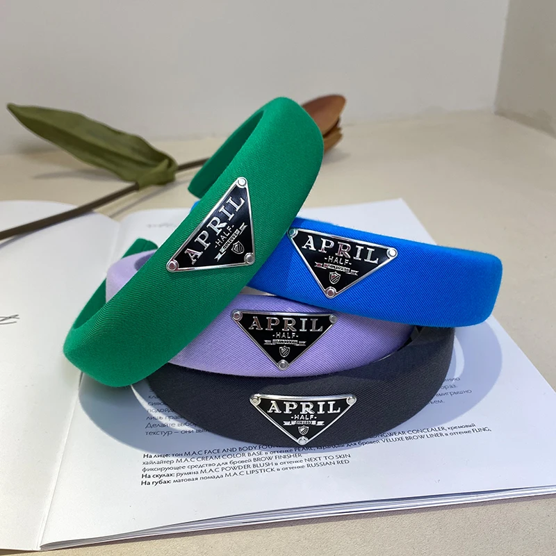 

APRIL HALF Padded Headbands Fashion Women Hair Accessories Head Band Fashion Headwear Wide Hairbands For Women Girls Non-Slip