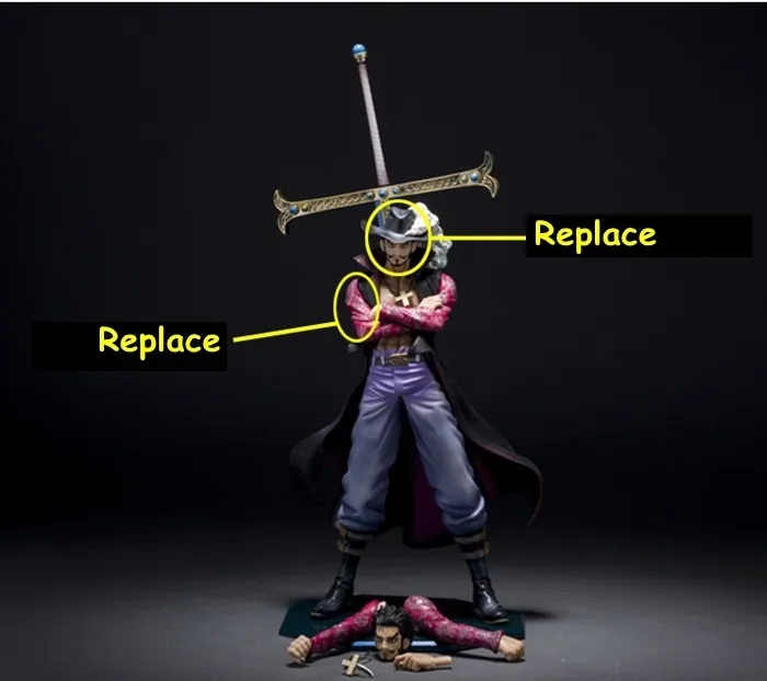 Новинка J.G chen Аниме one piece Dracule Mihawk eye ПВХ фигурка Коллекция Модель игрушки 26 см горячая распродажа