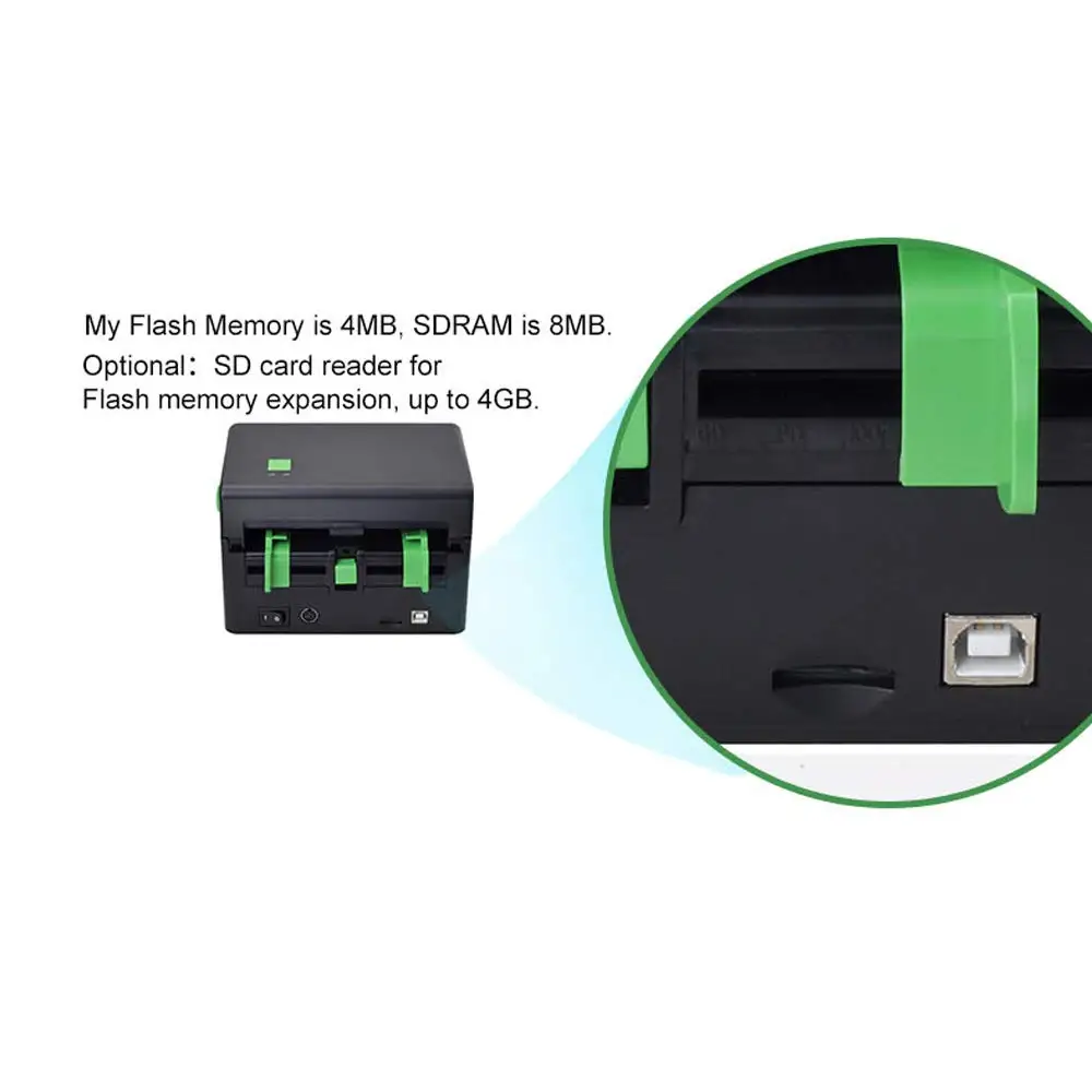 Xprinter принтер штрих-кодов термопринтер этикеток 4 дюйма 22 мм до 118 мм штрих-код usb-порт для принтера