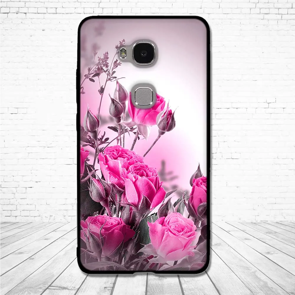 Чехол для Huawei Honor 5X с милым мультяшным принтом мягкий чехол из ТПУ X5 защитный GR5 -