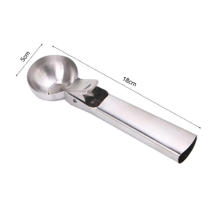 

Stainless Steel Ice Cream Scoop Ice Ball Maker Cookie Dough Meat Balls Ice Cream Spoon Tools