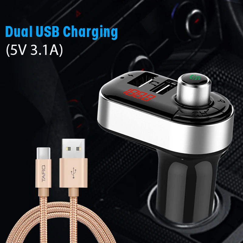 

New USB car charger for fast charging QC4.0 QC 3.1A PD multi-purpose fast charging with multiple interfaces Bluetooth player