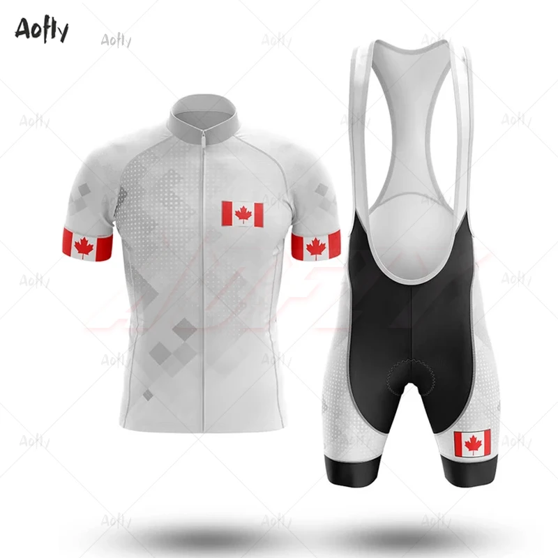 

Canada Style Men Pro Team Cycling Jersey 2020 New Cycling Clothing Bicycle Clothes Ropa Ciclismo Tops Mountain Bike Bib Shorts