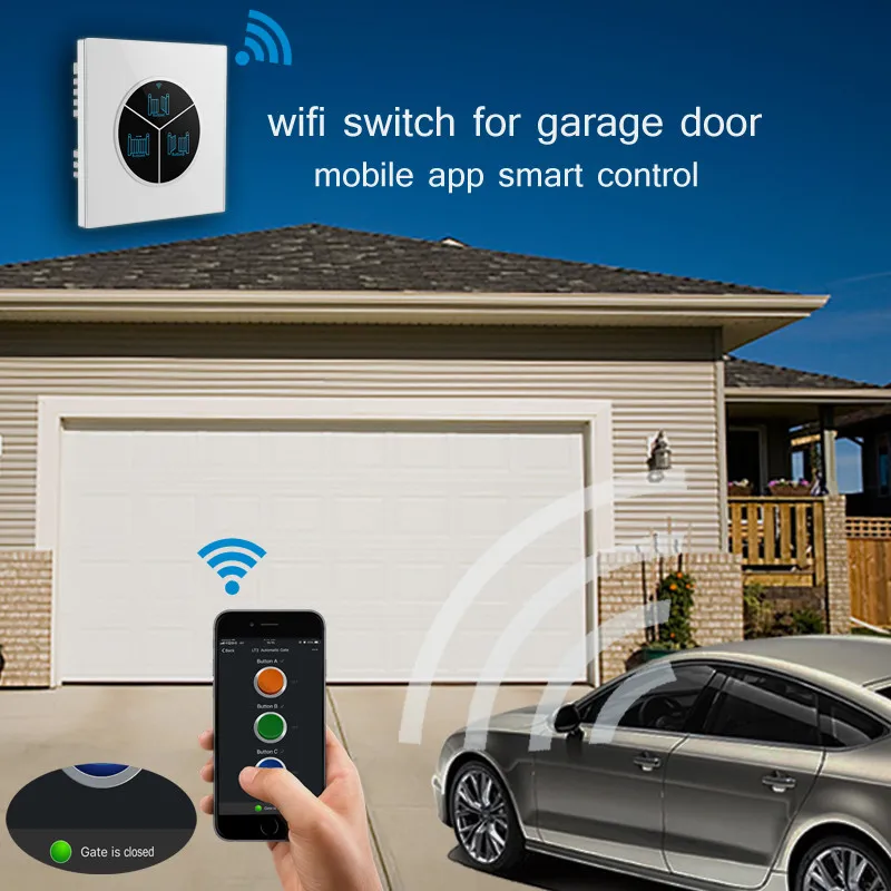 Timethinker WiFi переключатель Garag двери автомобиля гаража автоматический контроль