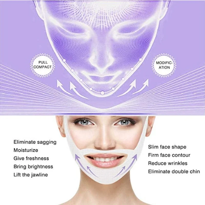 4D Double Face Firming Slim Chin Lift Management Lifting Mask Wrinkle V-Shape Jawline Shaper Line Slimming Bandage skin care |
