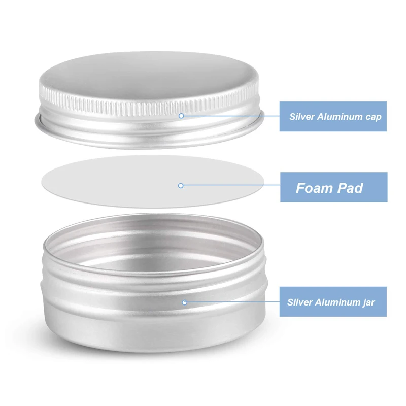 

Extra money for 100pcs 60g 2Oz Metal Round Tins Containers