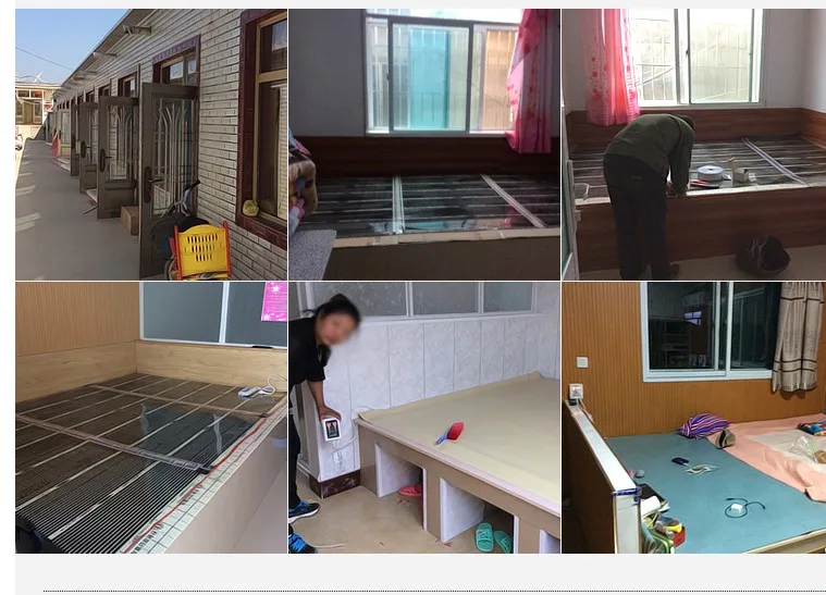 Инфракрасный подогреватель для пола всех размеров 220 В 50 см ширина безопасный