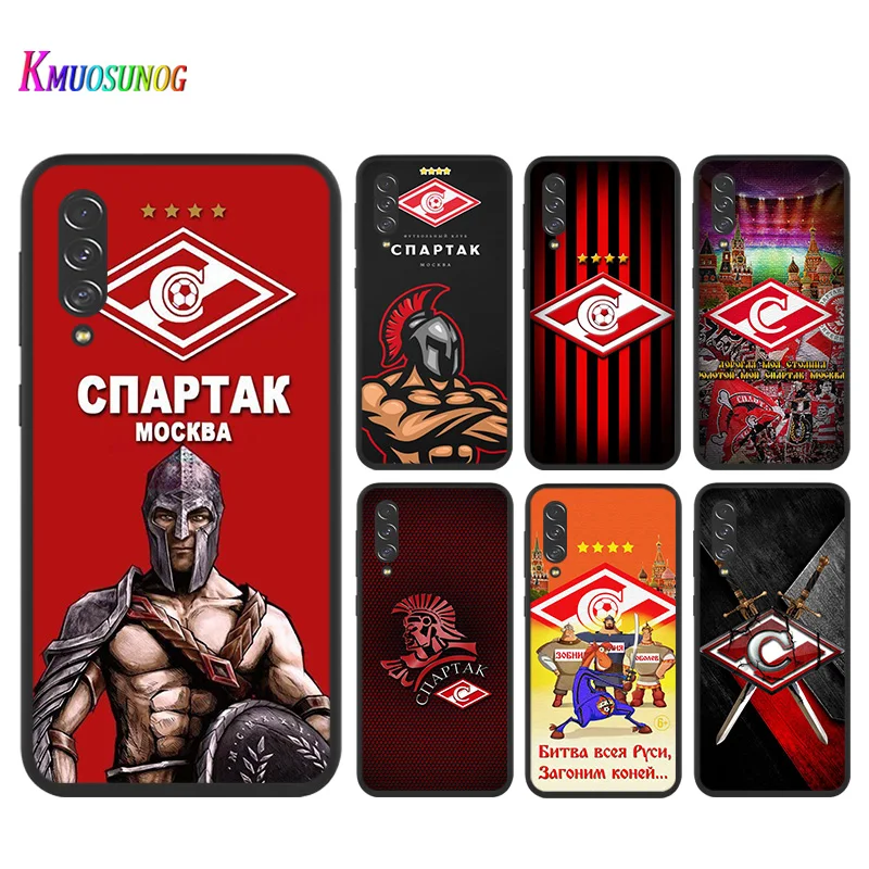 

Football Spartak Moscow for Samsung Note 8 9 10 20 Ultra Plus Pro 5G M01 M02 M60S M62 F62 Black Phone Case