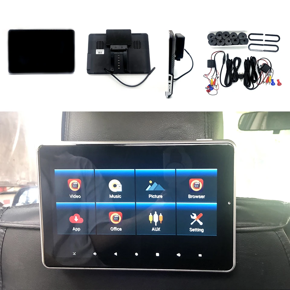 Для Toyota 10 1 дюймов Android 0 Автомобильный подголовник монитор с сенсорным экраном Wifi