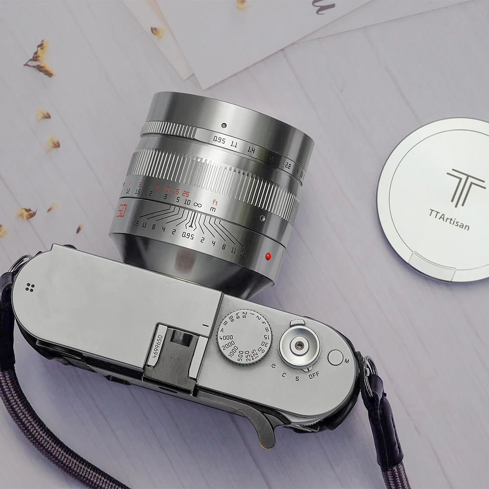 Объектив TTArtisan 50 мм F0.95 для камеры Leica M Mount M9 M10 Sony E Nikon Z Canon R Fuji FX|Объективы