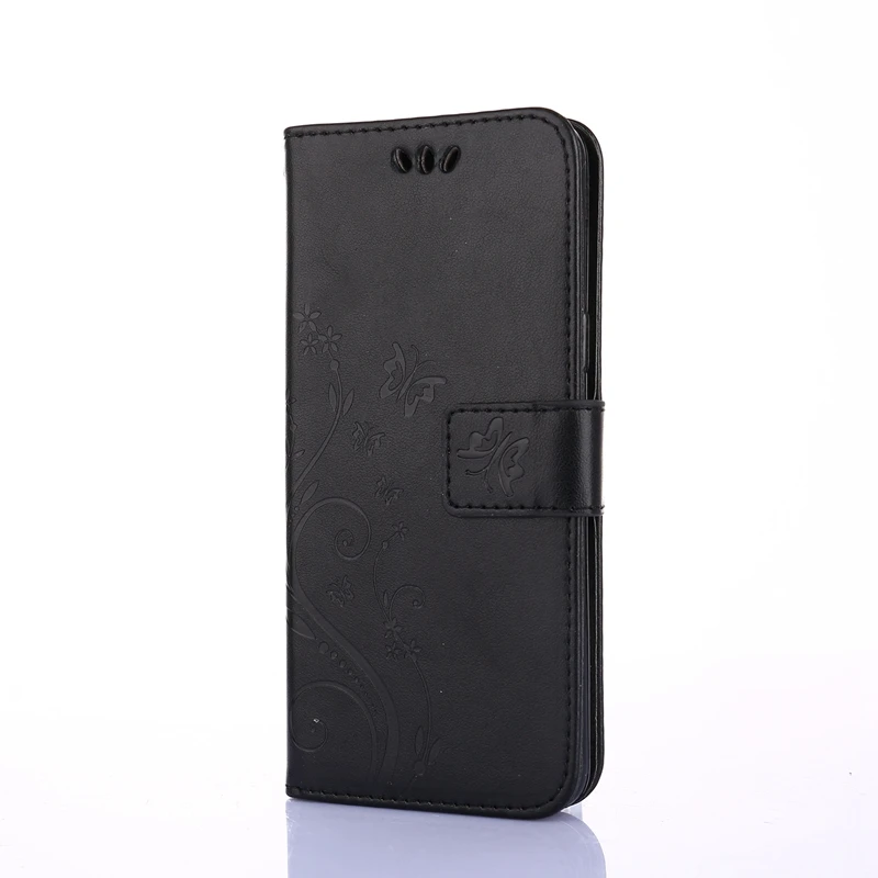 Black Чехол для samsung Galaxy A7 A6 A8 A10 A20E A20 A30 A40 A50 J4 J6 плюс J8 J3 J5 J7 Neo Prime 2 кожаный чехол-портмоне с откидной крышкой - Цвет: Black
