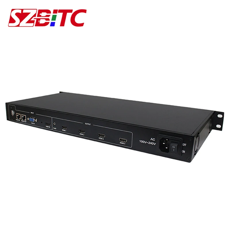 SZBITC 4 канала ТВ настенный контроль Лер 2x2 HDMI VGA USB аудио видео процессор Сращивание