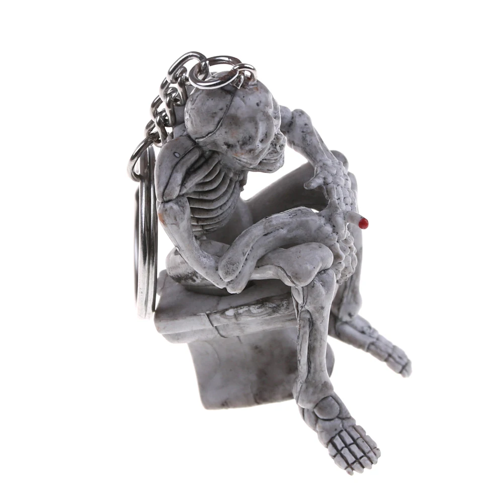 MenSkull Туалет кошелек сумка резиновый брелок для ключей мода Рождественский