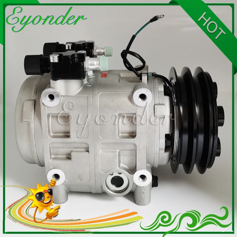 Воздушный компрессор кондиционера AC A/C охлаждающий насос 24 В 2PK для TM31 Zexel DKS32C Isuzu