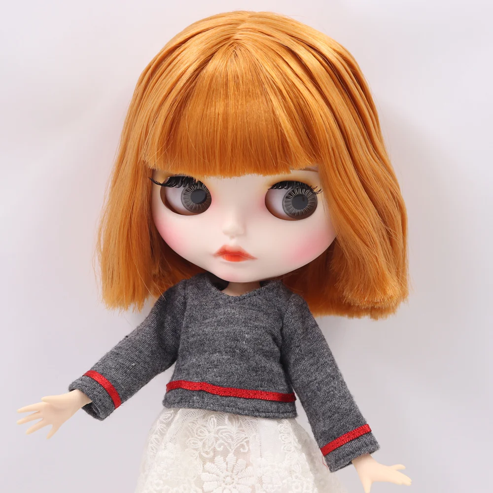 ICY Nude Blyth кукла на заказ № BL0145 оранжевый коричневый волосы индивидуальные резные губы лицо 1/6 bjd, pullip, licca, jerryberry