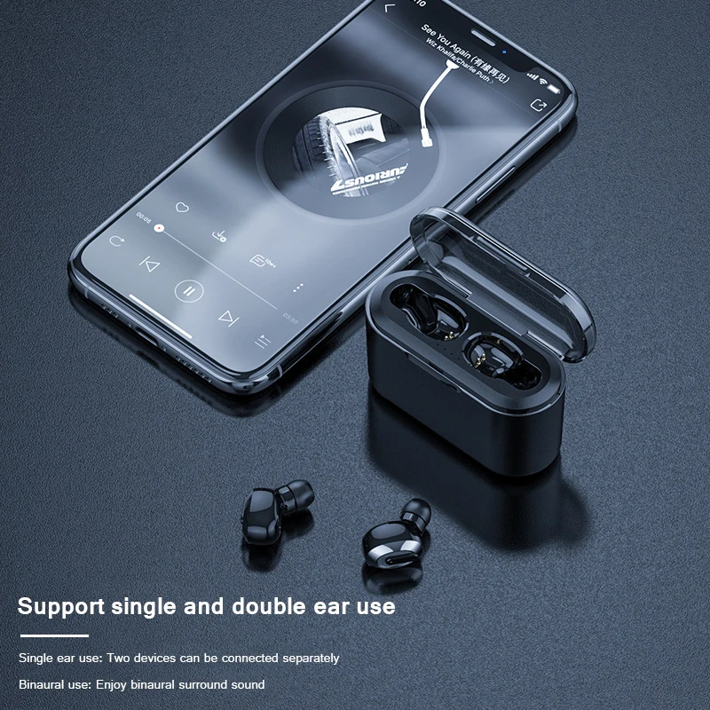 Беспроводные наушники стерео bluetooth наушники T2 TWS Bass Surround auriculares bluetooth inalambrico 2200 мАч музыка fone de ouvido