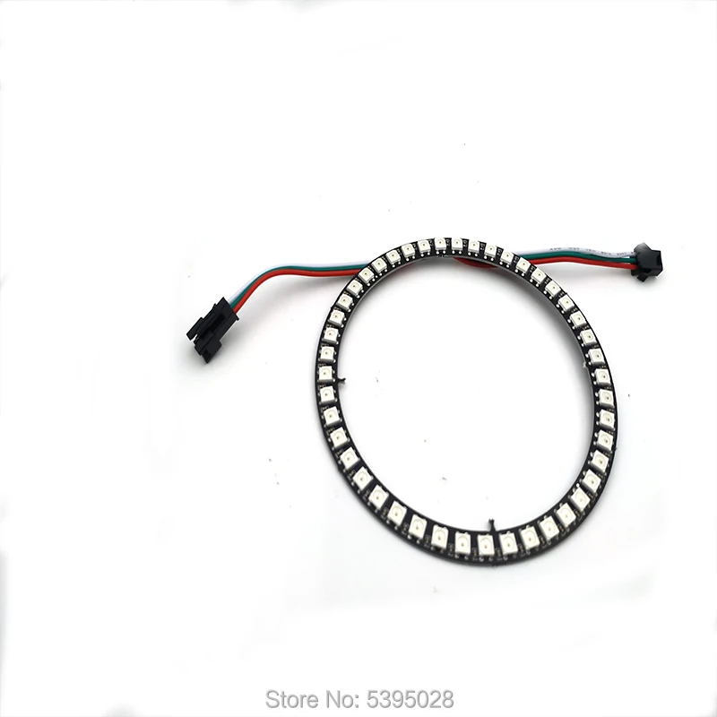 WS2812B СВЕТОДИОДНЫЙ Кольцо микросхема 8 16 24 Большие размеры 35 45 светодиодный s 5050 RGB кольцевая лампа для