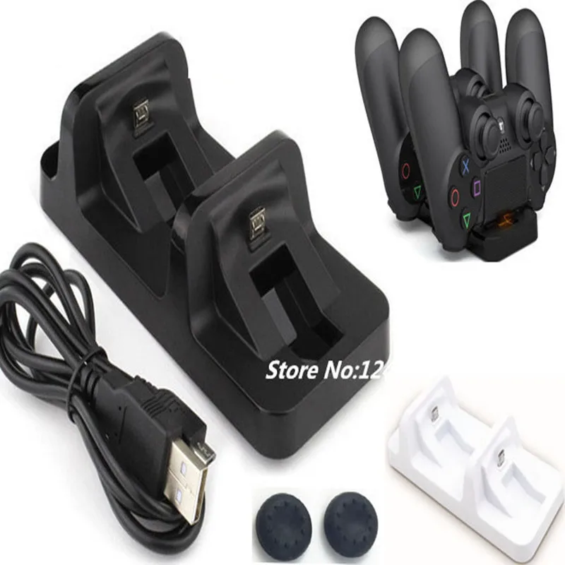 

PS4 Dual USB Charging Dock Station Holder Charger Stand For Sony PS4 Slim Pro PlayStation 4 Gamepad Controller Power Supply