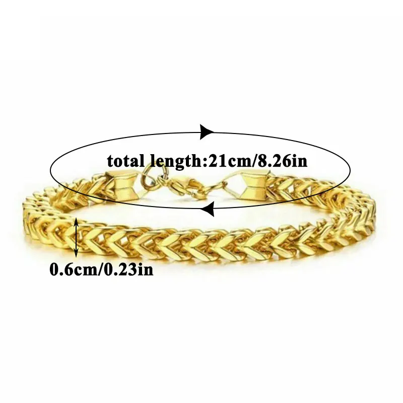 

Men Personalized Link Chain Titanium Steel Solid Color Simple Bracelet Men Jewelry Gift Charm Bracelet Punk Style Bracelet