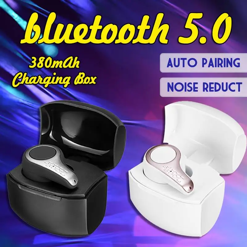CLAITE S9 беспроводной bluetooth 5,0 один наушник HiFi мини портативный наушник гарнитура наушники с зарядным устройством