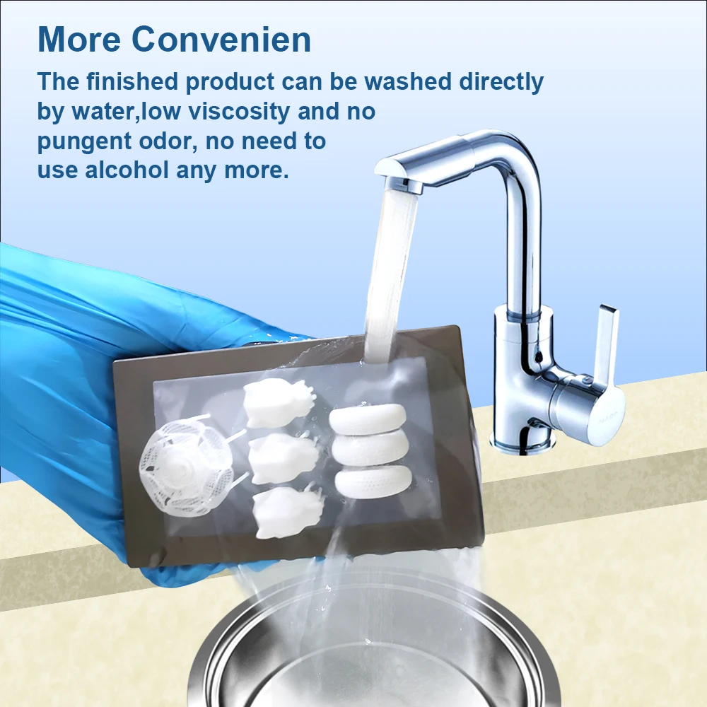 

Jamghe Water Washable Diy 3D Printer Resin Water Washable For Ender Imprimante 3D Resine Sublimation Impressora Resina