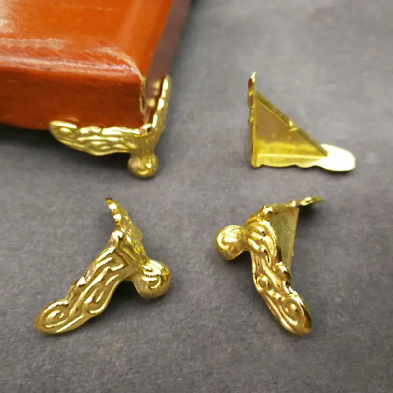 4 шт. 26*19 мм металлический золотистый деревянный строительный угол протектор