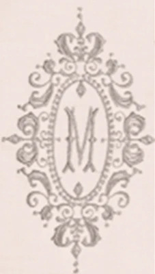 Набор из 12 скатерти с монограммой 14 &quotx 19&quot Овсянка цвет льняные