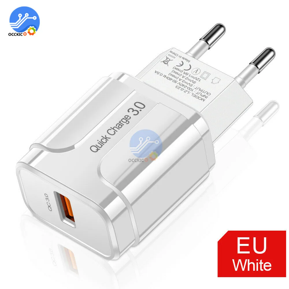 5V 3A Быстрая зарядка QC 3,0 USB зарядное устройство ЕС США вилка Путешествия стены мобильный телефон зарядное устройство адаптер, быстрая зарядка для iPhone для Xiaomi