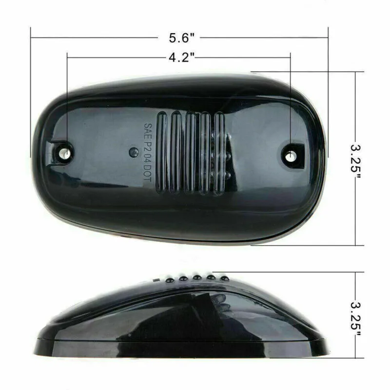 

Lens Cab Roof Lights Running 12V- 24V 5pcs For Ford SUV Truck Marker Smoked 12-LED ABS