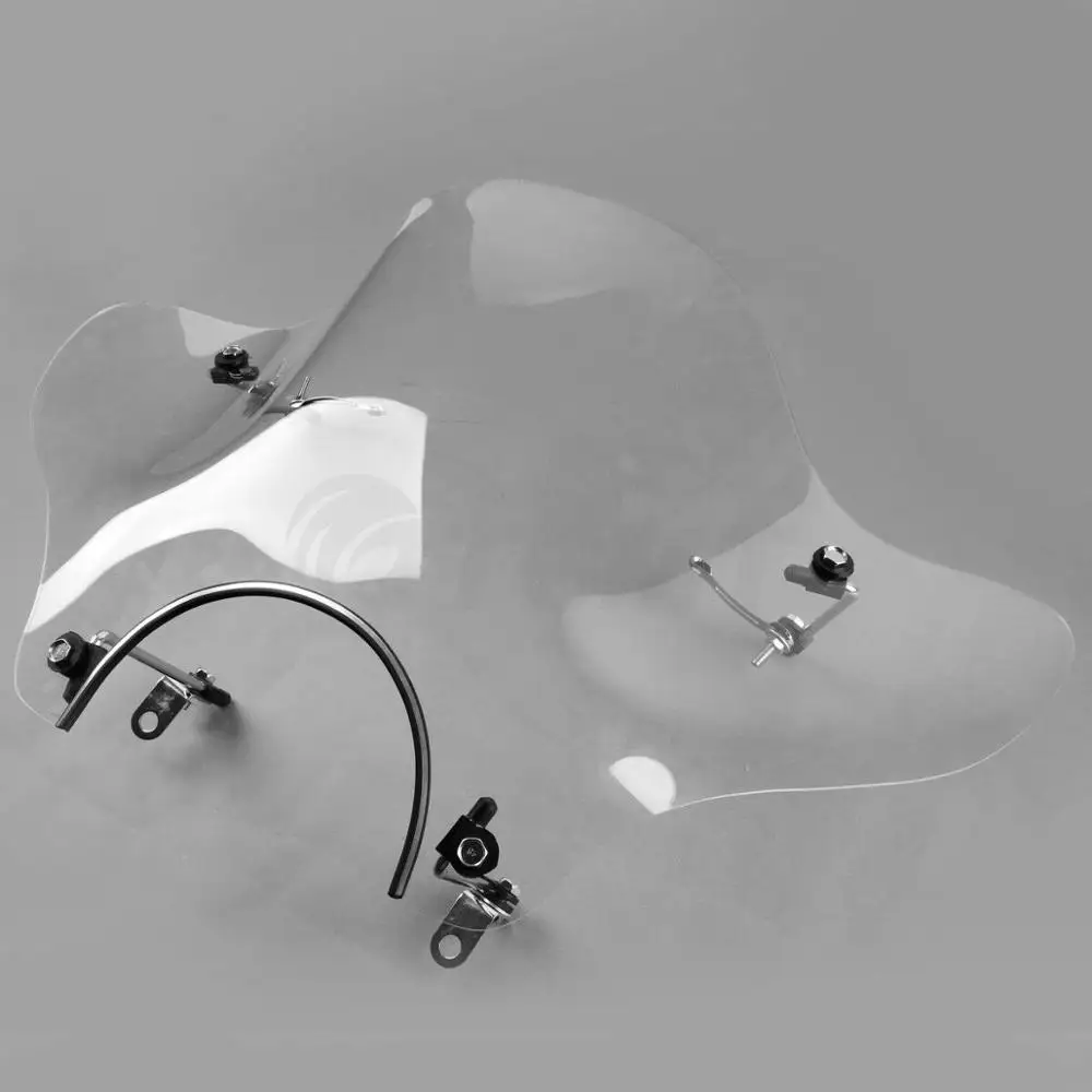 Мотоцикл ясно 7/8 &quotветрового стекла ветровые для Honda Suzuki Yamaha Cruiser VTR XV V STAR|Козырьки