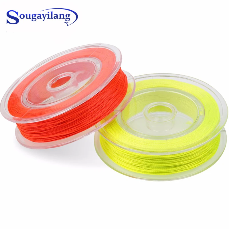 Sougayilang 20 30LB подложка Fly Line 100YDS Вес вперед Nymph плавающая рыболовная леска плетеная