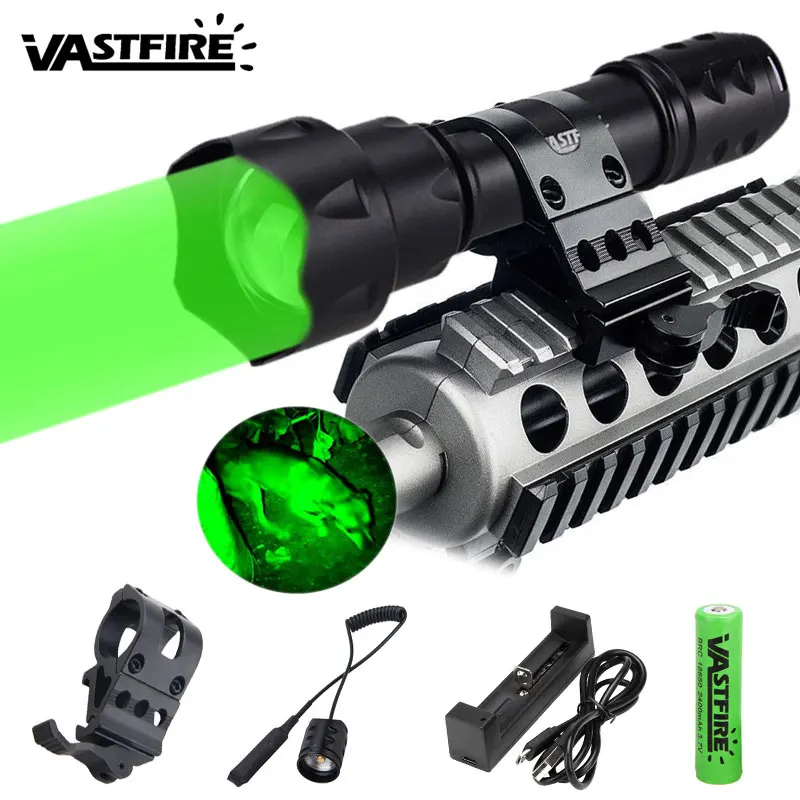 

UF-T20 Tactical Scout Light XPE R5 Zoomable Rifle Hunting Weapon Light 45 Degree Picatinny/Weaver Keymod QD Bracket Rail Mount