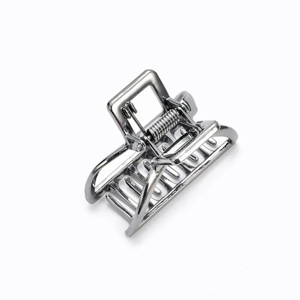 

Fashion Geometric Alloy Hair Claw For Women Girls Solid Color Hair Crab Retro Square Shape Hair Clips Elegant Hair Accessories