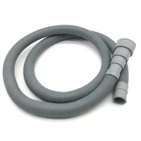 1pcs 2m3m pvc washing machine dishwasher drain waste hose extension pipe with bracket set wash machine ablaufschlauch