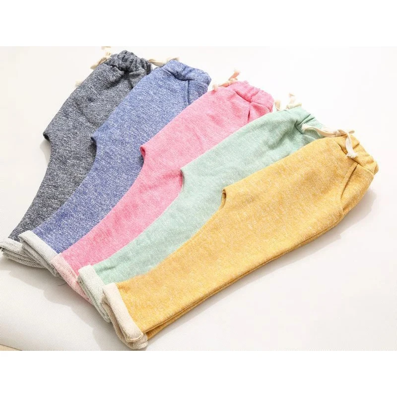 Брюки для мальчиков детская одежда на весну и осень хлопковые детские шаровары