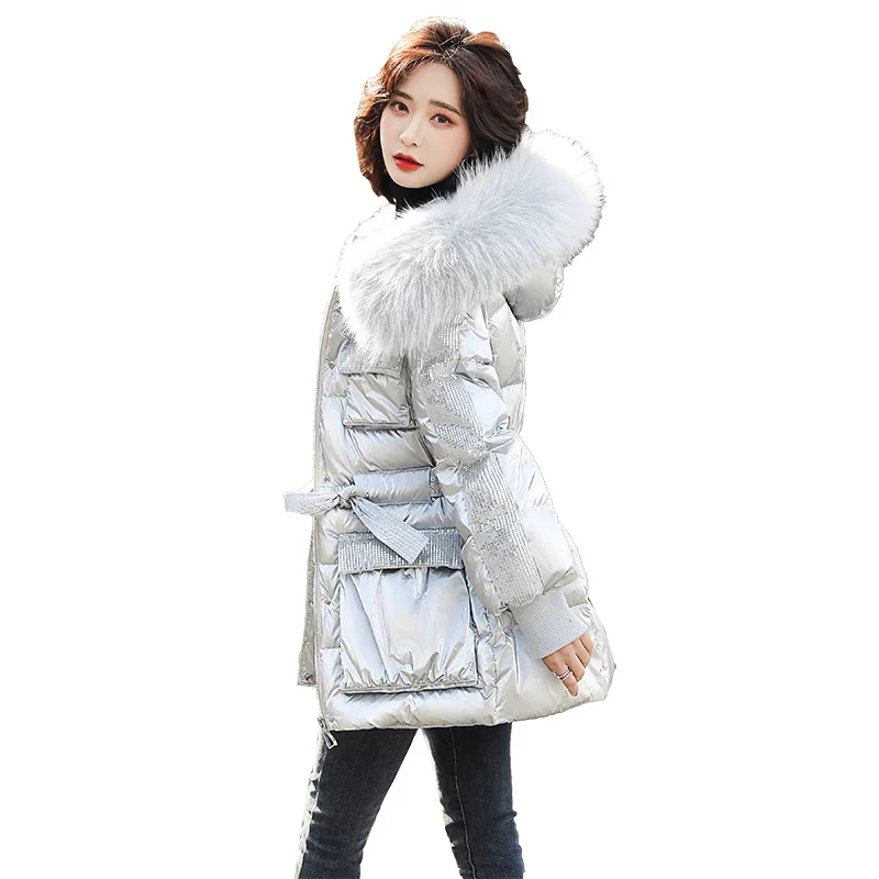 

Big Fur Collar Short Warm Cotton-Padded Women's Winter Korean-Style Thickened Cotton-Padded Jacket Coat