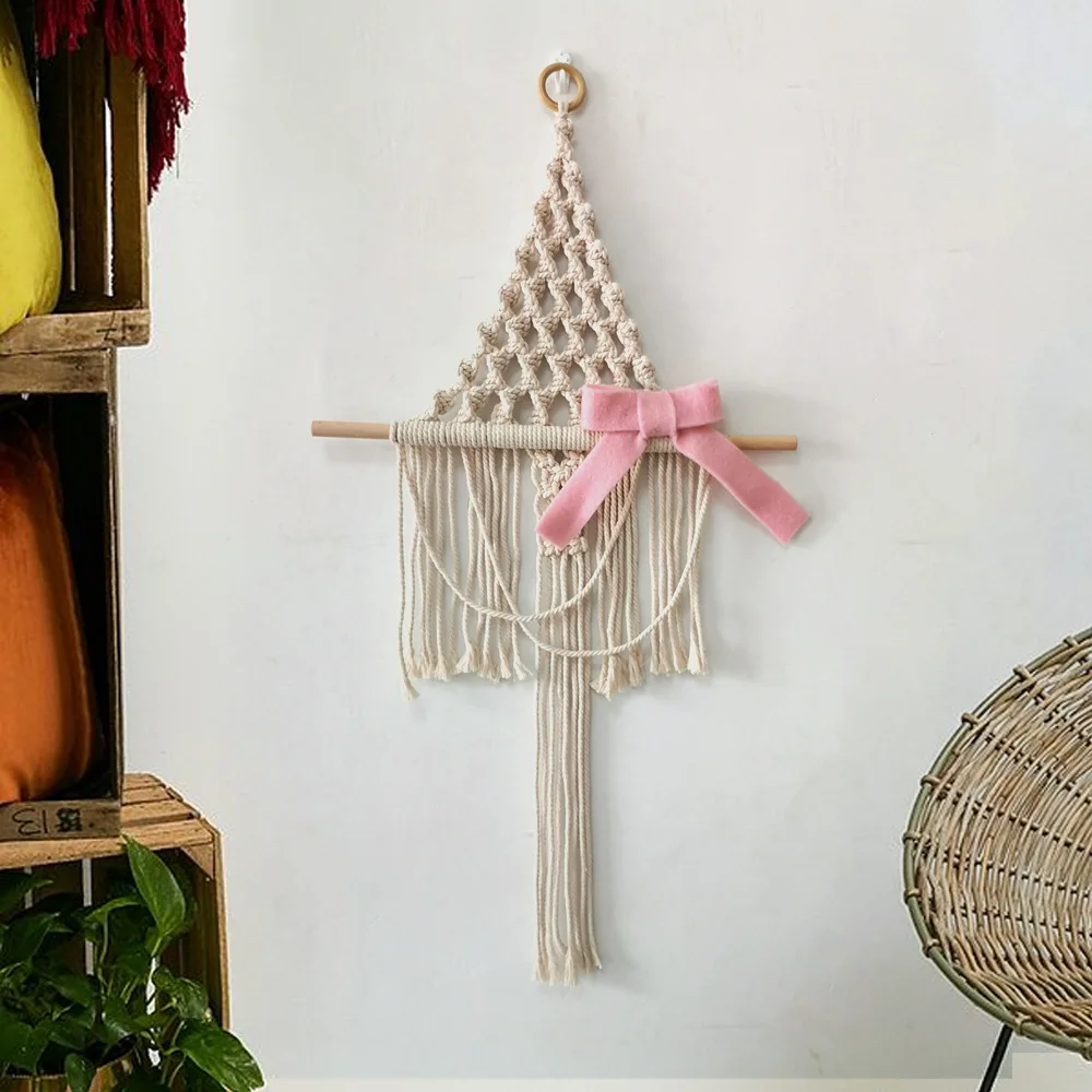 Подвесной гобелен из макраме праздничный Настенный декор Свадебные