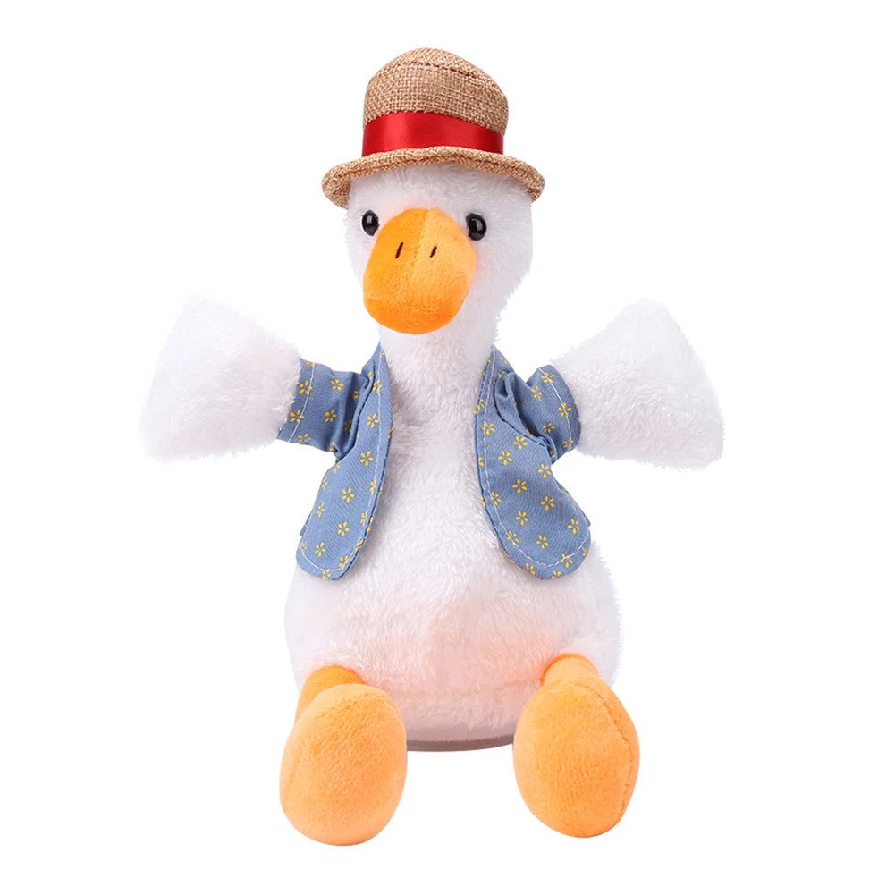 

New Talking Duck Electric Plush Toys Cute Talking Talking Sound Record Plush Animals Duck Stuffed Animal for Children Gifts Baby