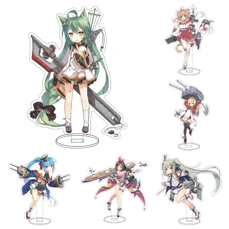 

2021 Hot Game Anime Azur Lane Cosplay Acrylic Action Figure Azur Lane Stand Model Plate Desk Decoration Toy Gift For Friend