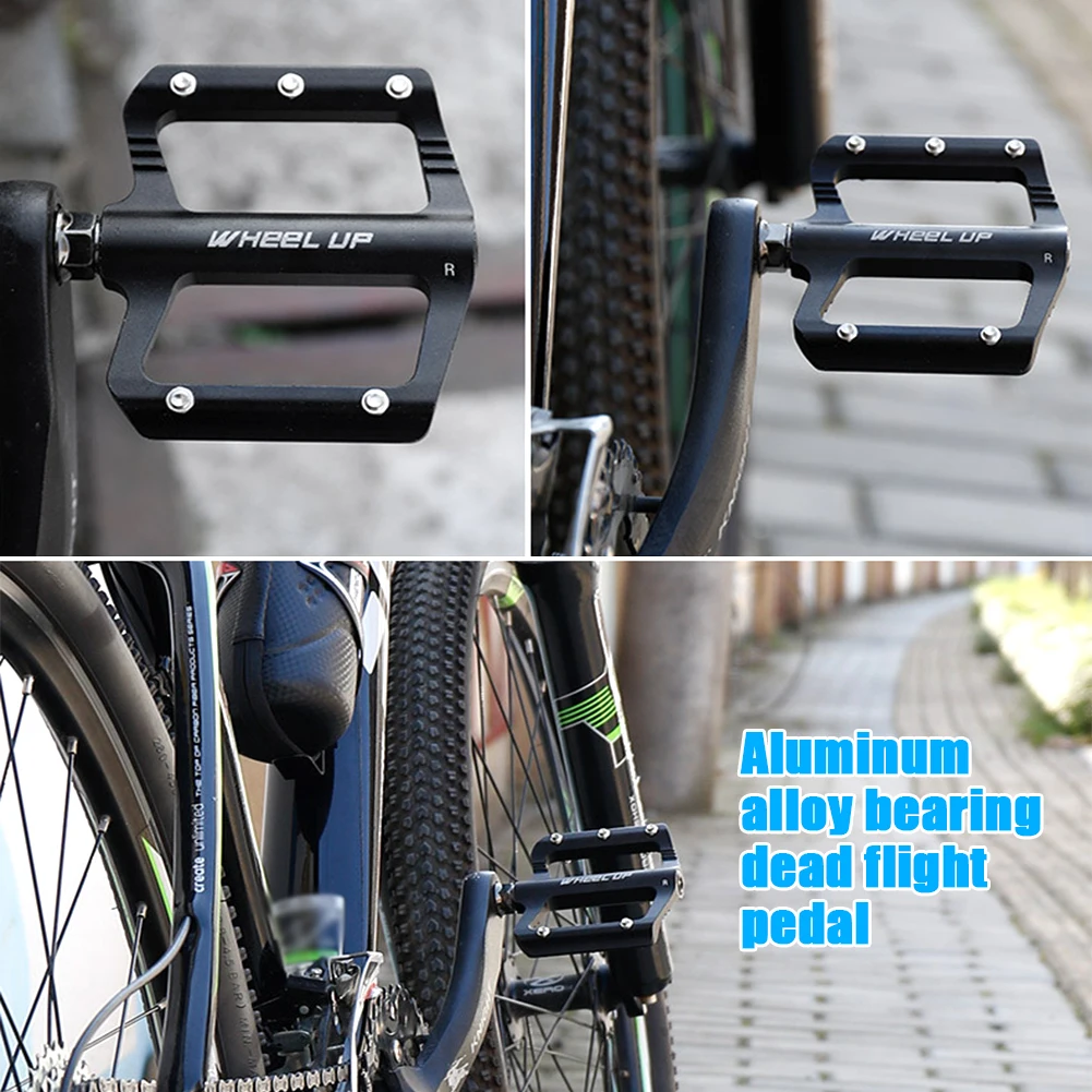 

1pair Accessories Bike Pedals Easy Clean Super Bearing Bicycle Platform Aluminum Alloy Non Slip Mountain Road Universal Cycling