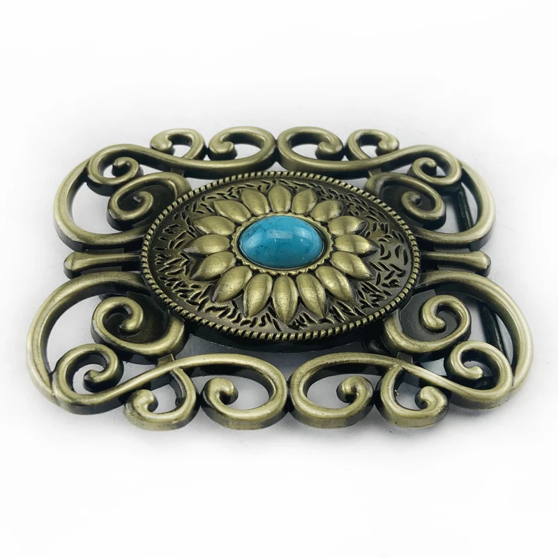 Винтажный бронзового цвета Mystery с поясом и цветочным узором Пряжки хорошее