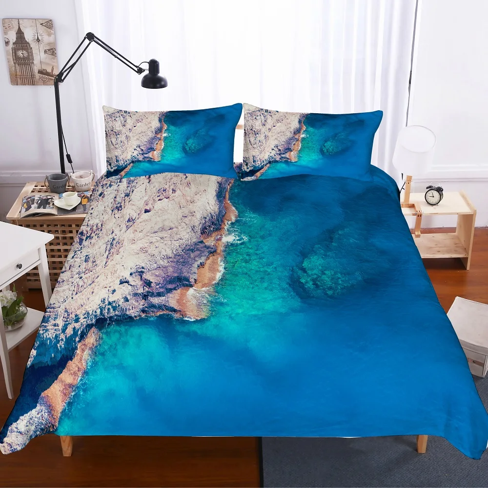 2/3 шт. природа вид Постельное белье новогодней елки и пододеяльник набор восход