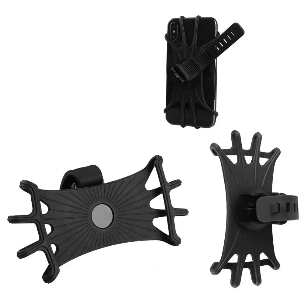 universal mountain bike mobile phone holder silicone motorcycle bicycle handlebar cellphone stand for iphone samsung xiaomi free global shipping