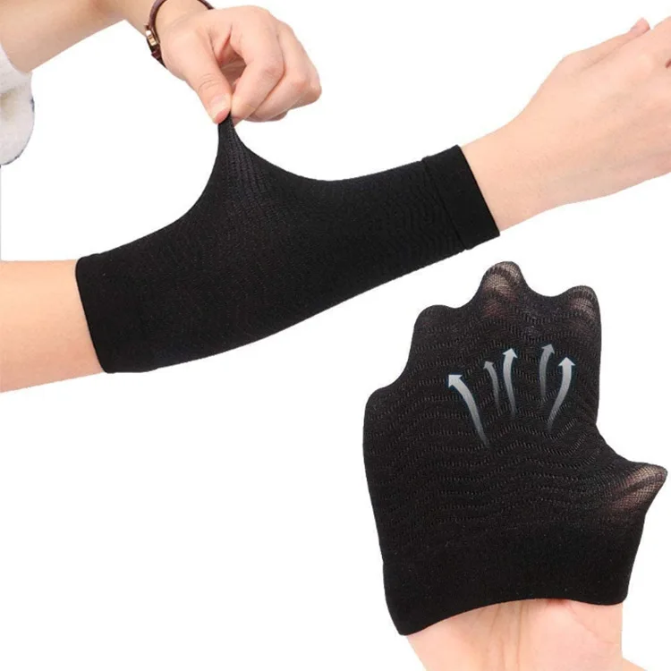 

2 pairs Women Slimming Arm Shaping Sleeves Elastic Compression Arm Shaperwear mangas para brazo Elbow Massager Arm Wraps