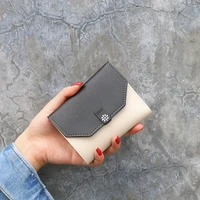 women short wallets pu leather female purses card holder wallet fashion woman small zipper wallet with coin purse wholesale