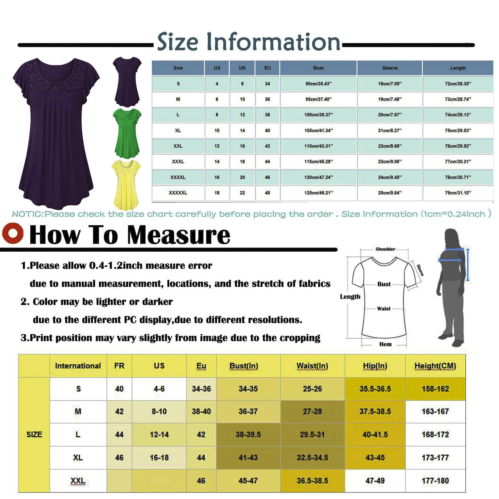 

Plus Size Tunic Tops For Ladies 2021 New Women Fashion Lace Splicing Clothing O-neck Short Sleeve Shirt Blouse Tops #F3